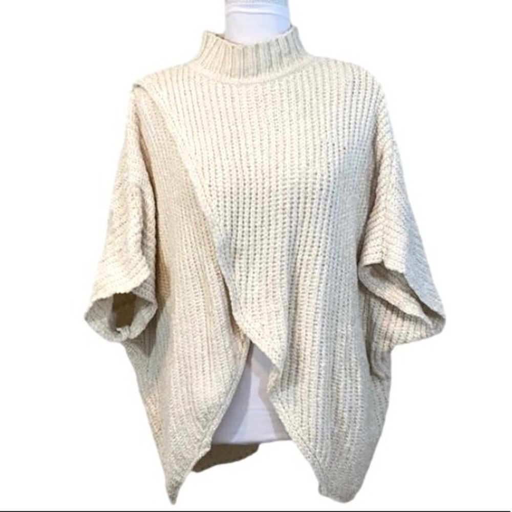 Elan Cream Oversized Chenille Pullover Sweater